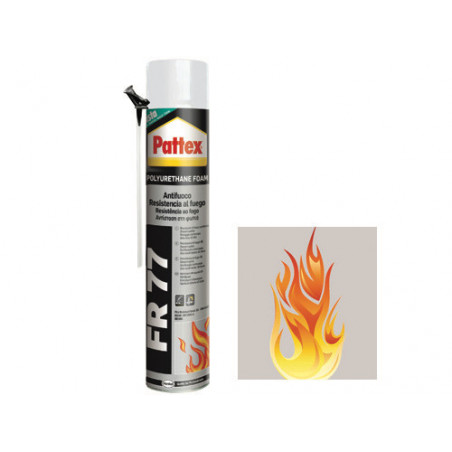 Schiuma PU antifuoco Pattex FR77 750 ml intumescente – resistente fiamma