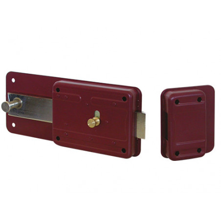 Serratura Cisa 55071/60/D con 6 mandate e scrocco lato destra 12 V