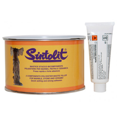 Stucco bicomponente per marmo Paglierino Verde 1,5 kg – riparazioni rapide – Sintolit