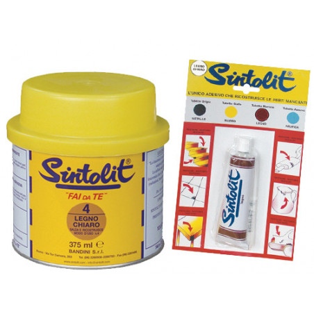 Stucco bicomponente legno scuro tubetto 75 ml – ritocchi rapidi – Sintolit