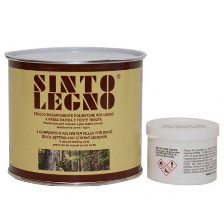 Stucco bicomponente legno chiaro-scuro 175 ml – riparazioni versatili – Sintolit