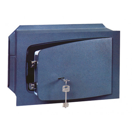 Cassaforte da muro Cisa 8A010/20 a chiave doppia mappa – 310×190×145 mm