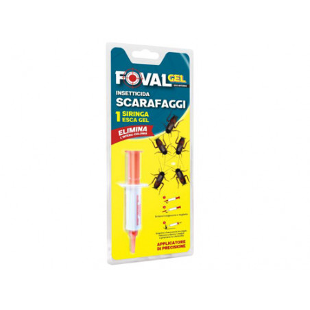 Insetticida gel per scarafaggi Foval 5 g – trappola e controllo rapido – Foval