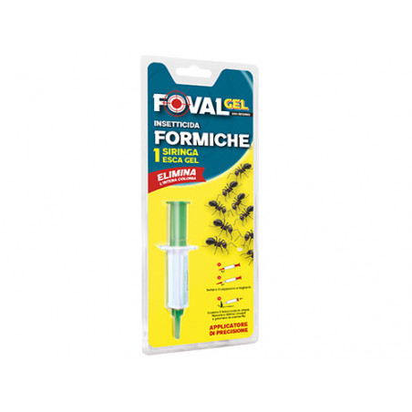 Gel insetticida Foval formiche 5 g – microdosatore per buchi – Foval