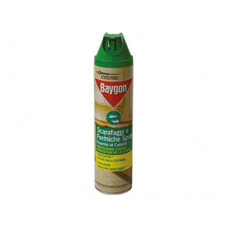 Spray insetticida Baygon per scarafaggi e formiche 400 ml – azione immediata