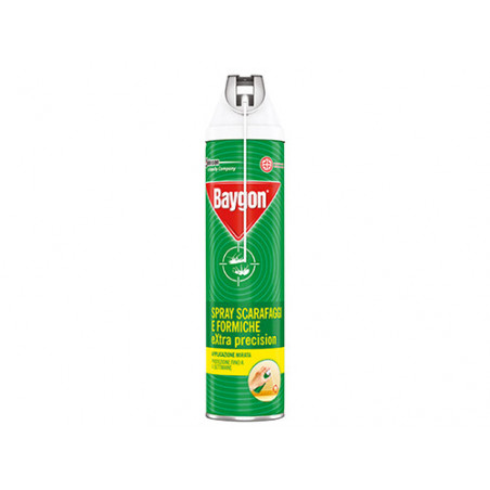 Spray insetticida Baygon Extra per scarafaggi e formiche 400 ml – formula potenziata