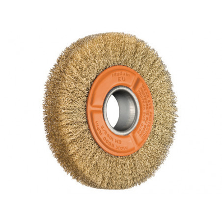 Spazzola circolare 150 mm – Fibre ondulate robuste – Brixo professionale – Attacco M14
