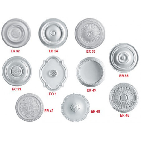 Rosone decorativo ER polistirolo Ø 49 cm – Design ornamentale – ER Collection