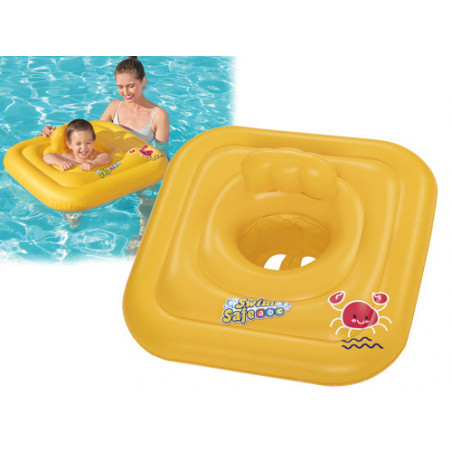 ELIMINARE H8Ciambella gonfiabile baby quadrata Bestway 76×76 cm – 3 camere – Sicurezza 1-2 anni