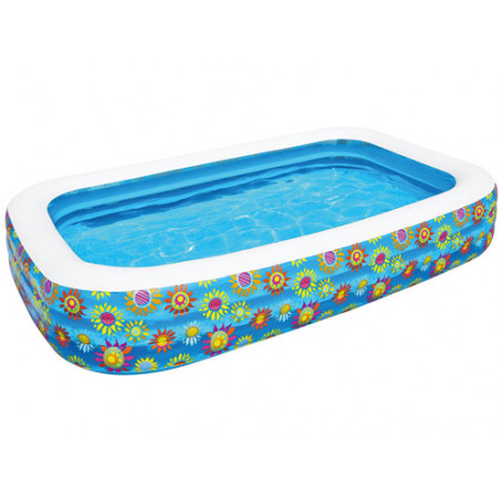 Piscina rettangolare Bestway 305×183×56 cm – 3 anelli family