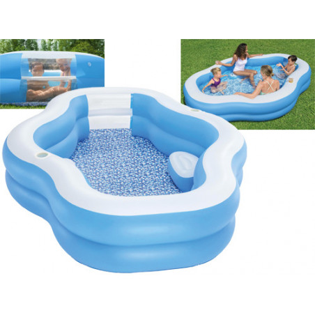 Piscina Splash View Bestway 270×198×51 cm con finestra laterale – Family pool