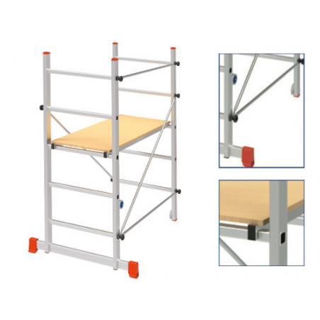 Trabattello alluminio Step Up Hobby H152 – Altezza lavoro 2,85 m