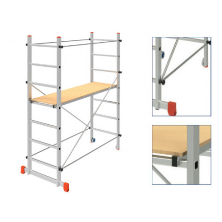 Trabattello alluminio Step Up Labor H210 – Area lavoro 3 m