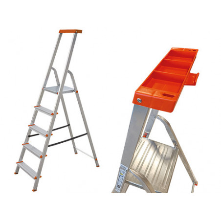 Vaschetta porta­oggetti Brixo Step Up Domo – Accessorio scala EN 131