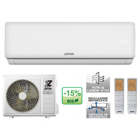 Climatizzatore portatile Zephir ZTQ 12000 BTU – Funzione caldo/freddo – Telecomando incluso