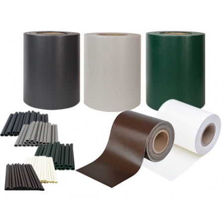 Fascia frangivista PVC 35 m marrone resistente UV –