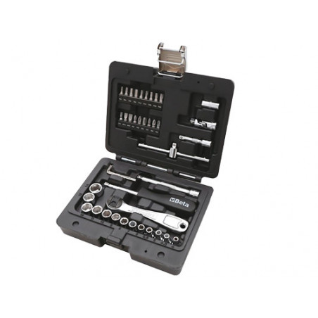 Valigetta 42 pz bussola + accessori ¼" 903E/C42 compatta – BETA
