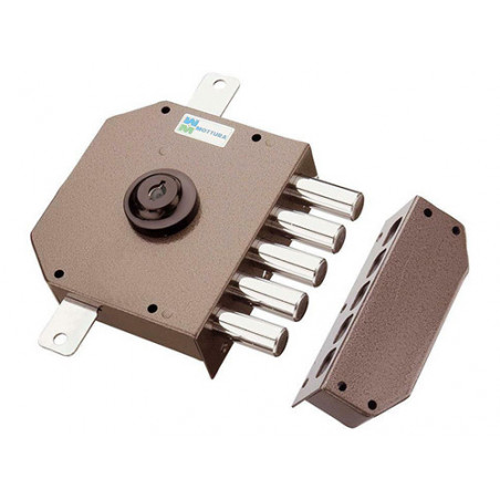 Serratura a pompa sinistra triplice 3 punti Mottura 620/SXE – applicare su porte blindate – Mottura