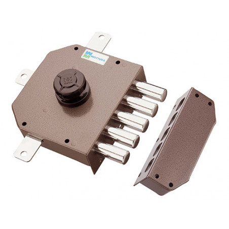 Serratura a pompa destra quintupla 5 mandati – entrata 60 mm – Mottura