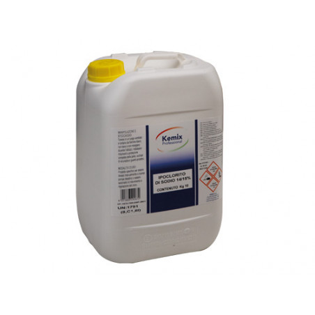 Ipoclorito di sodio soluzione 15 % 10 L per disinfezione piscine e ambienti – Biocida