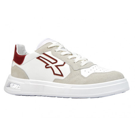 Scarpe basse U-Power Urban Venom n.43 – pelle bianca con dettagli amaranto e Infinergy® antiscivolo – U-Power
