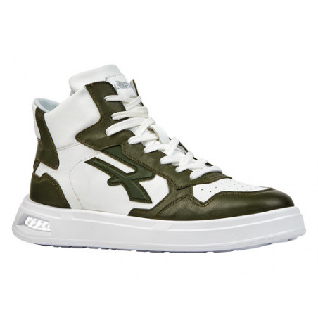Scarpe alte U-Power Urban Exa n.44 – pelle bianca e microfibra verde Infinergy® antiscivolo – U-Power