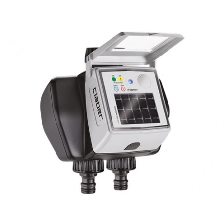 Programmatore Claber myAquaSolar Dual – doppia via 110×150×160 mm solare – Claber