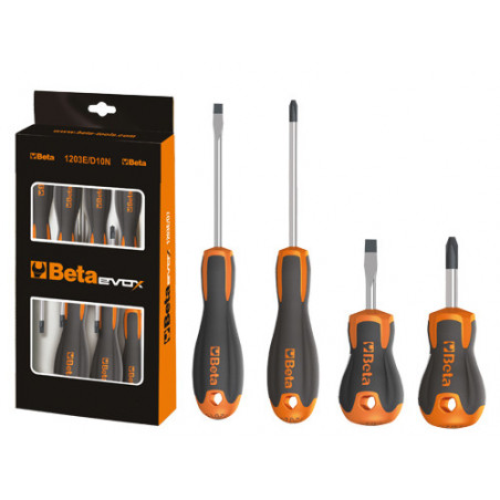 Set 10 giraviti Beta Evox 1203E/D10N – piatti e Phillips 5 pezzi corte – Beta