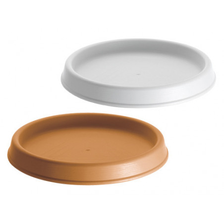 Sottovaso tondo 38×5 in resina Impruneta per vaso da esterno – Stefanplast