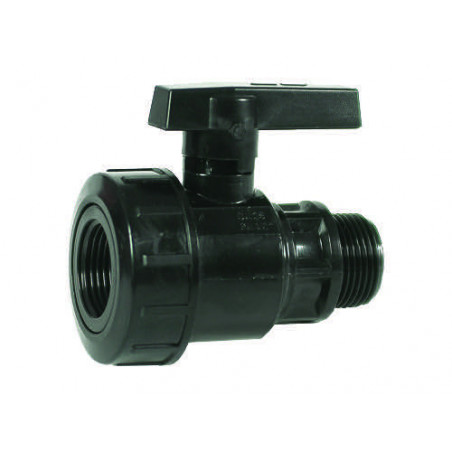 Rubinetto per tubo PE MF 3/4" monoghiera – bassa pressione – irrigazione PE
