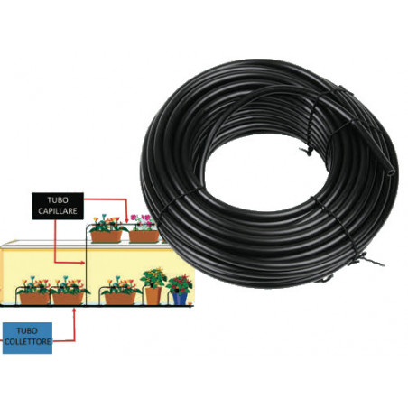 Tubo capillare 3 mm rotolo 300 m per microirrigazione – ali gocciolanti