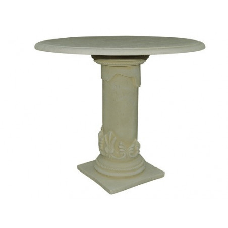 Tavolo Decogarden Ø 88 cm H 78 cm in granulato di pietra per esterni