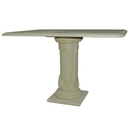 Tavolo Decogarden rettangolare 118×80×78 cm in granulato di pietra – outdoor
