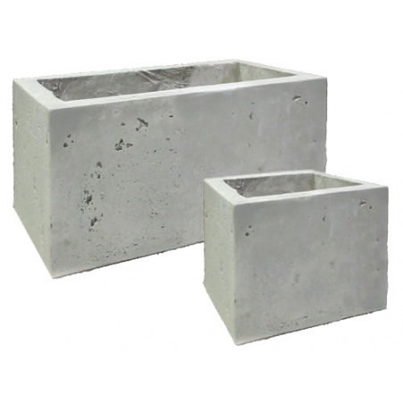 Fioriera Decogarden pietra 14 kg 55×25×33 cm – contenitore grigio resistente
