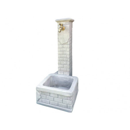Fontana centrale Decogarden Casale 35×50×89 cm 45 kg – pietra ricostruita
