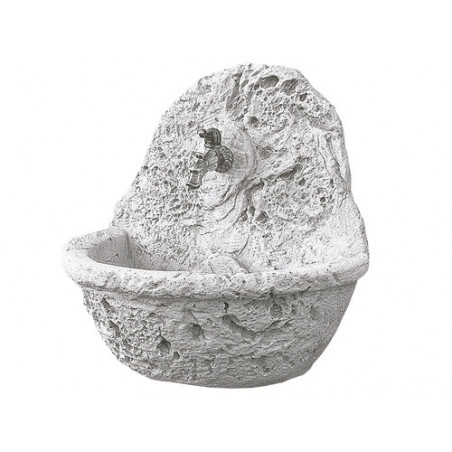 Fontana a parete Decogarden Capri 49×36×76 cm 30 kg – pietra ricostruita