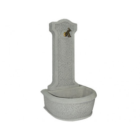 Fontana a parete Decogarden Pietra 55×30×80 cm 67 kg – pietra ricostruita