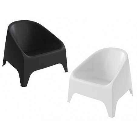 Poltrona Matera resina bianca 75×78×67 cm impilabile – outdoor