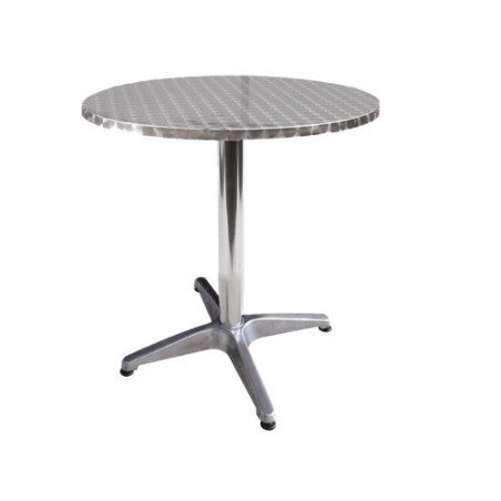 Tavolo bar Alu Round Ø 60×H 70 cm alluminio nero – outdoor