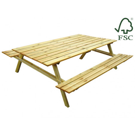 Tavolo picnic Lasa Family 180×150×H70 cm pino trattato – outdoor