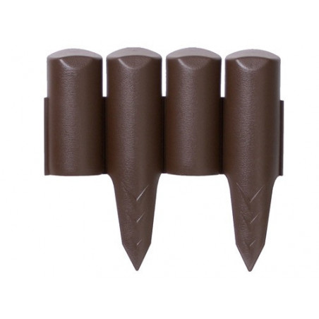 Bordura Palisade resina cm 25×H13/22 cm set 10 pz (2,5 m) – giardino