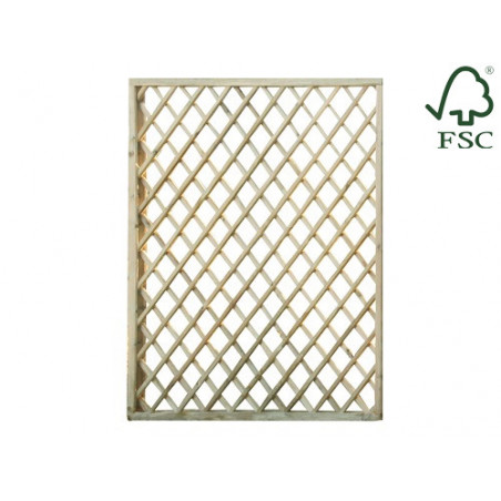 Pannello Lasa impregnato quadro 180×180 cm pino FSC – recinzione