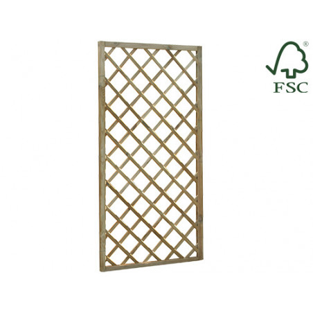 Pannello Lasa impregnato quadro 90×90 cm pino FSC – recinzione