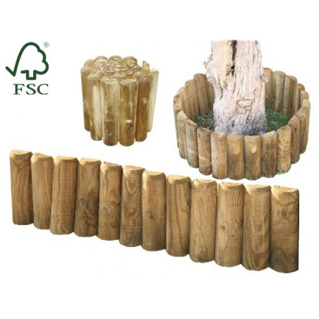 Bordura Lasa impregnate Ø 5 cm×H 20 cm×L 200 cm pino – aiuole
