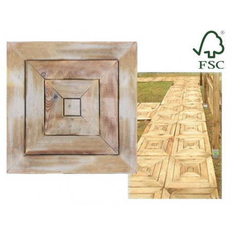 Piastrella Lasa parquet impregnato 50×50 cm sp.19 mm – decking