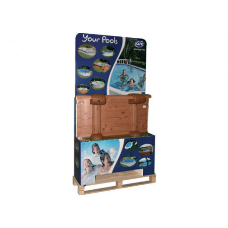 Mobile presentazione GRE per piscine – color marrone