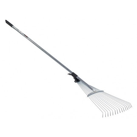 Scopa erba 15 denti – regolabile con manico – Brixo versatile da giardino