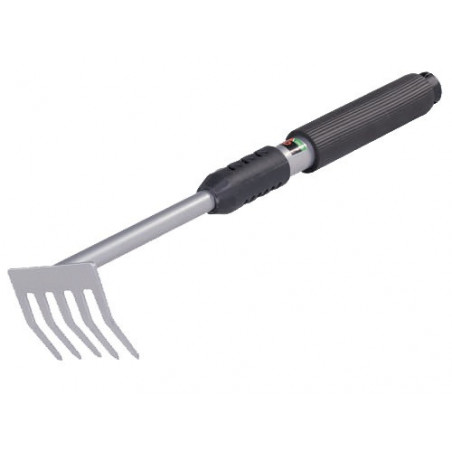 Rastrello 5 denti 36 cm – Brixo Platino soft-grip – manico in alluminio