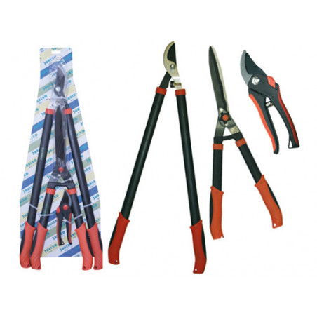 Set potatura Steel 3 pezzi – Brixo lame bypass inox – kit completo giardino
