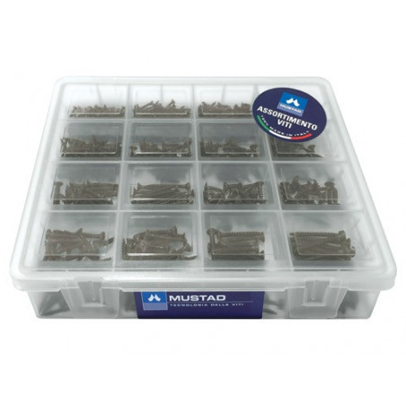 Valigetta 670 viti assortite PZ – Mustad Box Panel-Vit resistente